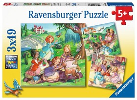Bilde av Ravensburger små prinsesser puslespill 3x49 biter