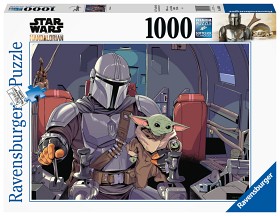 Bilde av Ravensburger Star Wars Puslespill The Mandalorian (1000-bitar) 
