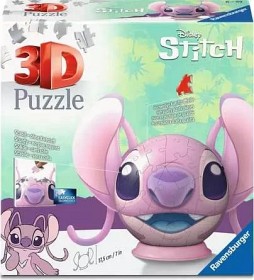 Bilde av Ravensburger Stitch Angel puslespillball med ører 72 brikker
