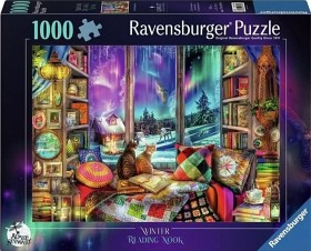 Bilde av Ravensburger The Winter Reading Nook puslespill 1000-biter
