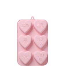 Bilde av Rice Silikonform Hearts (Soft Pink)