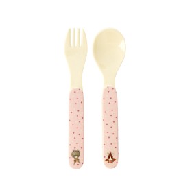 Bilde av Rice Bestick Melamin (Djur Rosa)