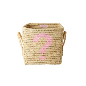 Bilde av Rice Förvaringskorg Frågetecken (Rosa)