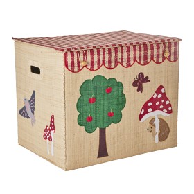 Bilde av Rice Oppbevaringskurv Raffia XL (Happy Forest)
