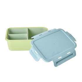 Bilde av Rice Matboks med fack (Soft Green/Blue)
