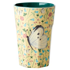 Bilde av Rice Mugg Hög Butterfly (Creme)