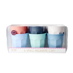 Bilde av Rice Mugg Melamin 6-pack (Happy Colors)