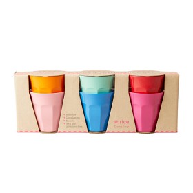 Bilde av Rice Mugg Melamin 6-pack S Choose Happy (Mix)