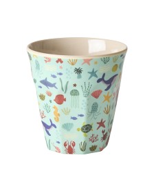 Bilde av Rice Kopp Melamin M (Blue Ocean Print)