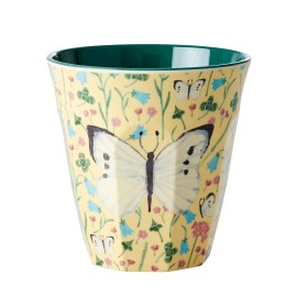 Bilde av Rice Mugg Melamin Medium Butterfly (Creme)
