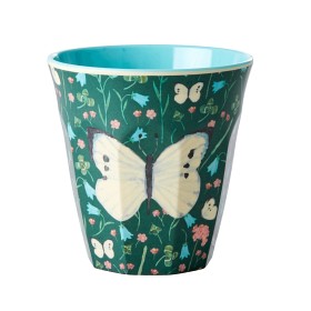 Bilde av Rice Mugg Melamin Medium Butterfly (Green)
