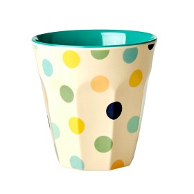 Bilde av Rice Mugg Melamin Medium Prickig (Grön)
