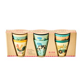 Bilde av Rice Mugg Melamin 6-p S (Blue Farm)