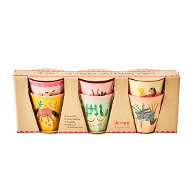 Bilde av Rice Mugg Melamin 6-p S (Pink Farm)