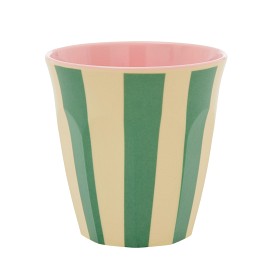 Bilde av Rice Mugg Melmin M Stripes (Green)