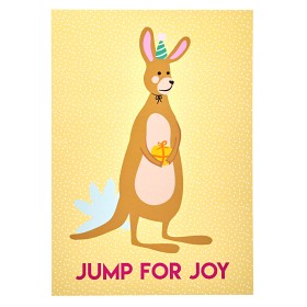 Bilde av Rice Poster A3 Jump for Joy (Gul)