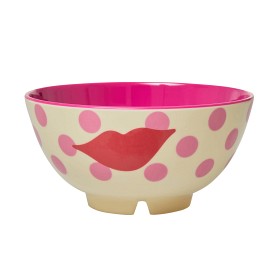 Bilde av Rice Skål Melamin Medium Kiss (Rosa)