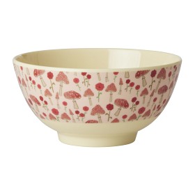 Bilde av Rice Skål Melamin M Happy Forest (Rosa)