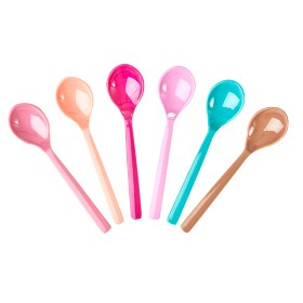 Bilde av Rice Skedar Melamin 6-pack (Rosa)