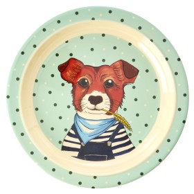 Bilde av Rice Tallrik Melamin (Hund Grön)