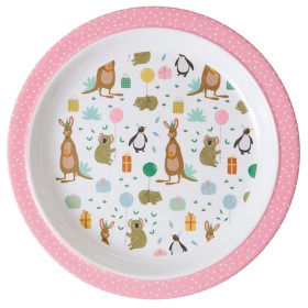 Bilde av Rice Tallrik Melamin Party Animal (Rosa)