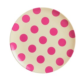 Bilde av Rice Tallrik Melamin Prickig (Fuchsia)