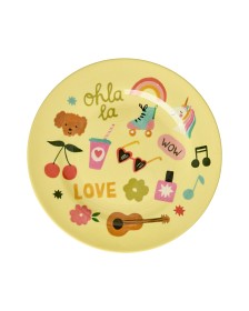 Bilde av Rice Tallerken Melamin (Unicorn Love Print)
