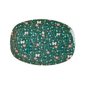 Bilde av Rice Tallrik Melamin Butterfly (Green)