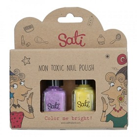 Bilde av Sati Nagellack Giftfri (Lavender & Yellow)