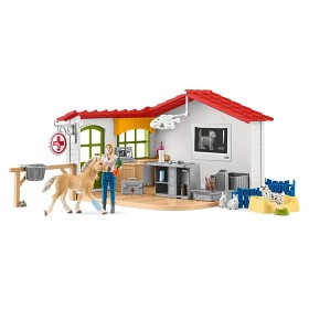 Bilde av Schleich Farm World 42502 Veterinärklinik med husdjur