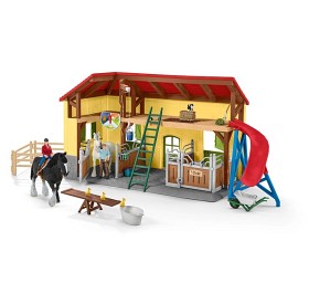 Bilde av Schleich Farm World 42485 Hestestall med tilbehør