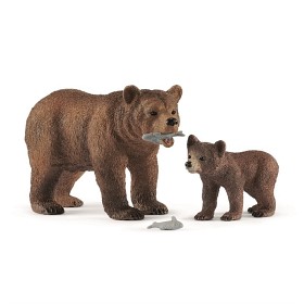 Bilde av Schleich Grizzlybjörn med unge