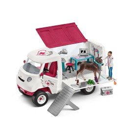 Bilde av Schleich Horse Club 42370 Mobil veterinær med Hannoveranerføll