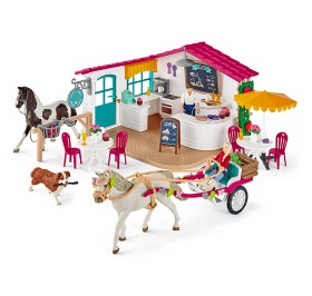 Bilde av Schleich Horse Club 72158 Kjerretur til hestekafeen