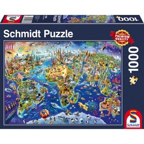 Bilde av Schmidt Pussel Discover the World (1000-bitar)
