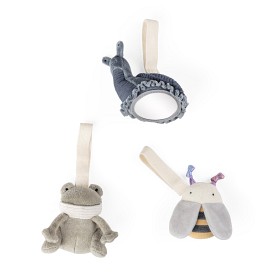 Bilde av Sebra Babygym-leker 3-pack (Dusty Green)