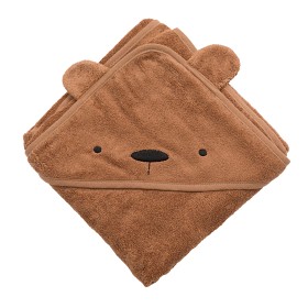Bilde av Sebra Badcape Milo the bear (Sweet Tea Brown)