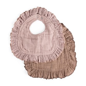 Bilde av Sebra Bibs 2-pakk (Rose/Brown)