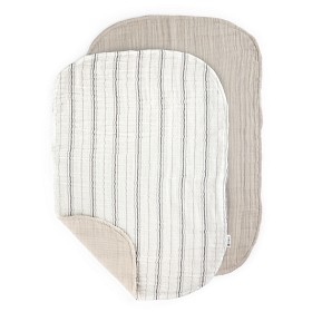 Bilde av Sebra Stellesengtrekk Muslin 2-pakk (Cream Stripe)