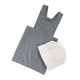Bilde av Sebra Forkle og Kokkelue (Classic Grey)