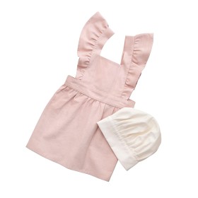 Bilde av Sebra Förläde med kockmössa (Rosa/Vit)