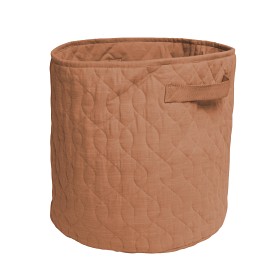 Bilde av Sebra Förvaringskorg quiltad (Sweet Tea Brown)