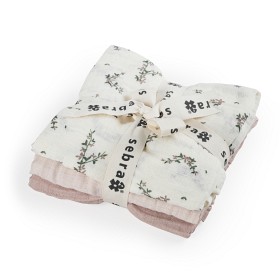 Bilde av Sebra Musselintepper 3-pack (Powder Blossom/Rose)