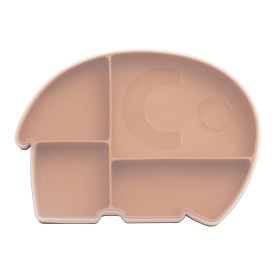 Bilde av Sebra Silikontallrik med lock Fanto (Toasted Orange)