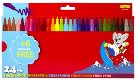 Bilde av Sense Fiberpenner 24+6 bonuspakk