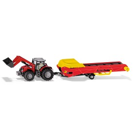 Bilde av Siku Massey Ferguson med transportbil