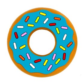 Bilde av Silli Chews Bitleksak Donut (Blå)