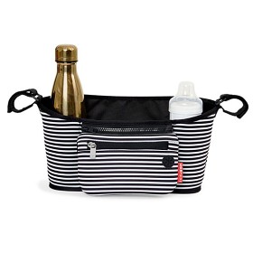 Bilde av Skip Hop Stroller Organizer (Svart/Hvit Stripete)