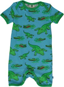 Bilde av Småfolk Bodysuit Krokodil (Blå)