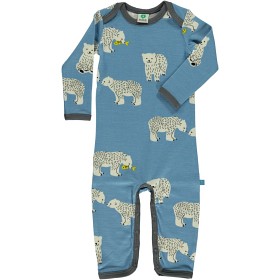 Bilde av Småfolk Bodysuit Ullmix (Isbjörn Blå)